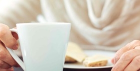 Drink tea away from food