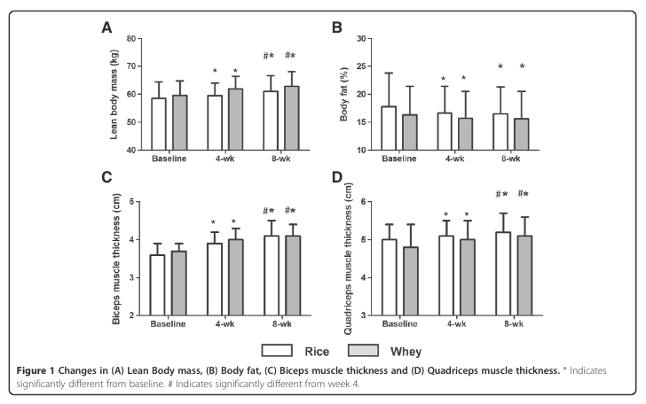 whey protein vs rice 